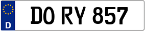 Trailer License Plate